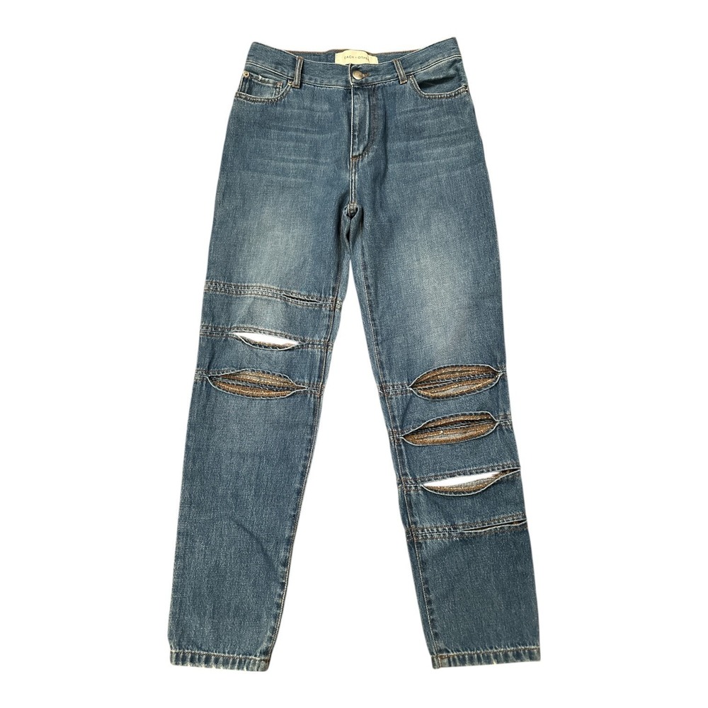Each x Other Paris Deconstructed Distressed Jeans SS18 Artwear‎ Denim Size 27